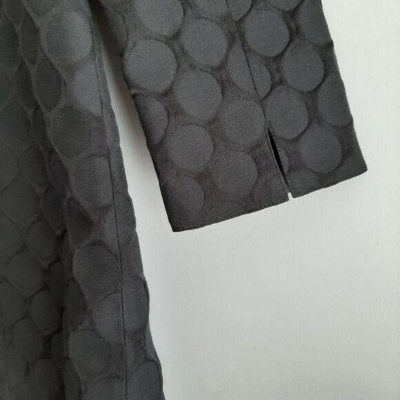 NOVELTI / Textural Tonal Polka Dot Fabric Modern Coat Jacket Sz 8 - Picture 10 of 13
